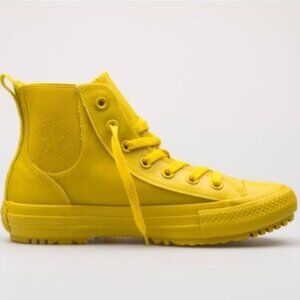 Converse "Counter Climate" Water Repellant Rubber Hightops in Lemon - 5